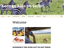 Tablet Screenshot of kidsonsafari.org